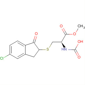 500785-19-3  L-Cysteine, N-carboxy-S-(5-chloro-2,3-dihydro-1-oxo-1H-inden-2-yl)-,1-methyl ester