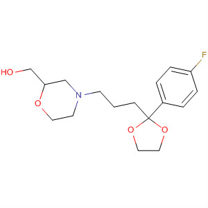 500795-94-8  2-Morpholinemethanol,4-[3-[2-(4-fluorophenyl)-1,3-dioxolan-2-yl]propyl]-