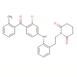 500875-99-0  2,6-Piperidinedione,1-[2-[2-[[3-chloro-4-(2-methylbenzoyl)phenyl]amino]phenyl]ethyl]-
