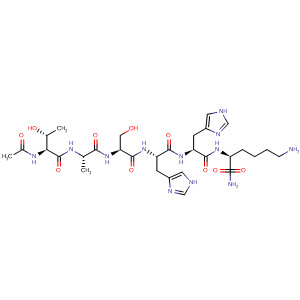 500906-80-9  L-Lysinamide, N-acetyl-L-threonyl-L-alanyl-L-seryl-L-histidyl-L-histidyl-
