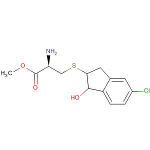 500911-10-4  L-Cysteine, S-(5-chloro-2,3-dihydro-1-hydroxy-1H-inden-2-yl)-, methylester