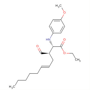 500913-19-9  5-Undecenoic acid, 3-formyl-2-[(4-methoxyphenyl)amino]-, ethyl ester,(2S,3R,5E)-