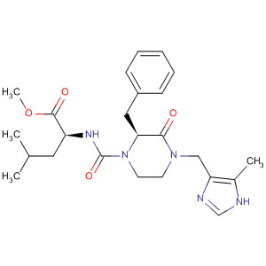 501010-05-5  L-Leucine,N-[[(2S)-4-[(5-methyl-1H-imidazol-4-yl)methyl]-3-oxo-2-(phenylmethyl)-1-piperazinyl]carbonyl]-, methyl ester