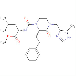501010-31-7  L-Leucine,N-[[(2S)-4-[(5-methyl-1H-imidazol-4-yl)methyl]-3-oxo-2-(2-phenylethyl)-1-piperazinyl]carbonyl]-, methyl ester