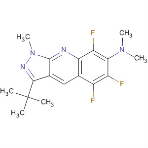 501014-14-8  1H-Pyrazolo[3,4-b]quinolin-7-amine,3-(1,1-dimethylethyl)-5,6,8-trifluoro-N,N,1-trimethyl-