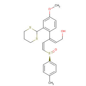 501027-20-9  2,4-Pentadien-1-ol,3-[2-(1,3-dithian-2-yl)-4-methoxyphenyl]-5-[(R)-(4-methylphenyl)sulfinyl]-,(2Z,4Z)-