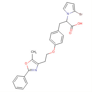 501028-59-7  1H-Pyrrole-1-acetic acid,2-bromo-a-[[4-[2-(5-methyl-2-phenyl-4-oxazolyl)ethoxy]phenyl]methyl]-