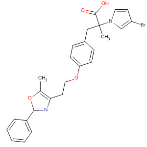 501028-86-0  1H-Pyrrole-1-acetic acid,3-bromo-a-methyl-a-[[4-[2-(5-methyl-2-phenyl-4-oxazolyl)ethoxy]phenyl]methyl]-