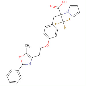 501028-88-2  1H-Pyrrole-1-acetic acid,a-[[4-[2-(5-methyl-2-phenyl-4-oxazolyl)ethoxy]phenyl]methyl]-a-(trifluoromethyl)-