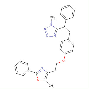501029-13-6  1H-Tetrazole,1-methyl-5-[2-[4-[2-(5-methyl-2-phenyl-4-oxazolyl)ethoxy]phenyl]-1-phenylethyl]-