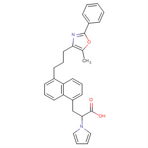 501029-29-4  1H-Pyrrole-1-acetic acid,a-[[5-[3-(5-methyl-2-phenyl-4-oxazolyl)propyl]-1-naphthalenyl]methyl]-