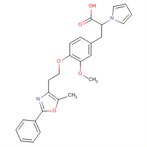 501029-52-3  1H-Pyrrole-1-acetic acid,a-[[3-methoxy-4-[2-(5-methyl-2-phenyl-4-oxazolyl)ethoxy]phenyl]methyl]-