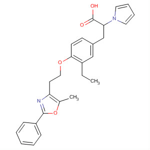 501029-57-8  1H-Pyrrole-1-acetic acid,a-[[3-ethyl-4-[2-(5-methyl-2-phenyl-4-oxazolyl)ethoxy]phenyl]methyl]-