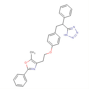 501031-81-8  1H-Tetrazole,5-[2-[4-[2-(5-methyl-2-phenyl-4-oxazolyl)ethoxy]phenyl]-1-phenylethyl]-