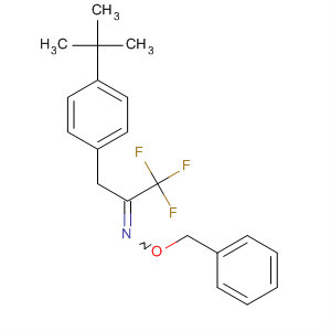 501037-09-8  2-Propanone, 3-[4-(1,1-dimethylethyl)phenyl]-1,1,1-trifluoro-,O-(phenylmethyl)oxime