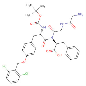 501082-72-0  L-Phenylalanine,O-[(2,6-dichlorophenyl)methyl]-N-[(1,1-dimethylethoxy)carbonyl]-L-tyrosylglycylglycyl-