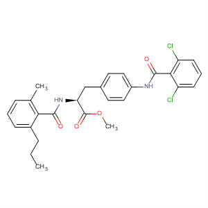 501084-82-8  L-Phenylalanine,4-[(2,6-dichlorobenzoyl)amino]-N-(2-methyl-6-propylbenzoyl)-, methylester