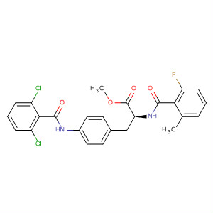 501084-83-9  L-Phenylalanine,4-[(2,6-dichlorobenzoyl)amino]-N-(2-fluoro-6-methylbenzoyl)-, methylester