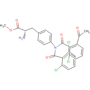 501084-86-2  L-Phenylalanine,N-(2-acetyl-6-chlorobenzoyl)-4-[(2,6-dichlorobenzoyl)amino]-, methylester