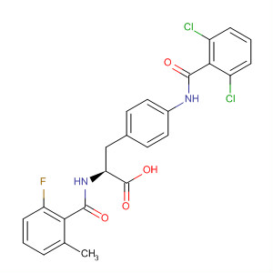 501084-92-0  L-Phenylalanine,4-[(2,6-dichlorobenzoyl)amino]-N-(2-fluoro-6-methylbenzoyl)-