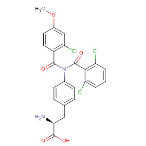 501085-01-4  L-Phenylalanine,N-(2-chloro-4-methoxybenzoyl)-4-[(2,6-dichlorobenzoyl)amino]-