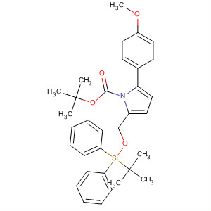 501096-38-4  1H-Pyrrole-1-carboxylic acid,2-[[[(1,1-dimethylethyl)diphenylsilyl]oxy]methyl]-2,5-dihydro-5-(4-methoxyphenyl)-, 1,1-dimethylethyl ester, (2S,5S)-