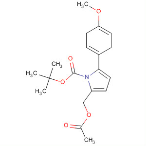 501096-40-8  1H-Pyrrole-1-carboxylic acid,2-[(acetyloxy)methyl]-2,5-dihydro-5-(4-methoxyphenyl)-,1,1-dimethylethyl ester, (2S,5S)-