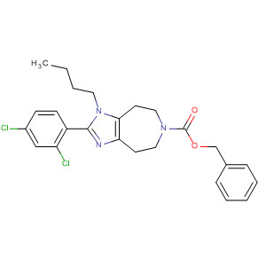 501121-97-7  Imidazo[4,5-d]azepine-6(1H)-carboxylic acid,1-butyl-2-(2,4-dichlorophenyl)-4,5,7,8-tetrahydro-, phenylmethyl ester