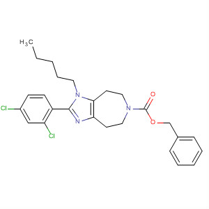 501121-98-8  Imidazo[4,5-d]azepine-6(1H)-carboxylic acid,2-(2,4-dichlorophenyl)-4,5,7,8-tetrahydro-1-pentyl-, phenylmethyl ester