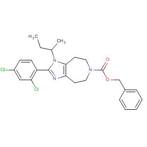 501121-99-9  Imidazo[4,5-d]azepine-6(1H)-carboxylic acid,2-(2,4-dichlorophenyl)-4,5,7,8-tetrahydro-1-(1-methylpropyl)-,phenylmethyl ester