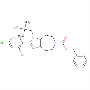 501122-02-7  Imidazo[4,5-d]azepine-6(1H)-carboxylic acid,2-(2,4-dichlorophenyl)-1-(2,2-dimethylpropyl)-4,5,7,8-tetrahydro-,phenylmethyl ester