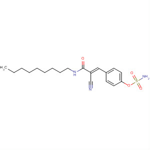 501333-25-1  2-Propenamide, 3-[4-[(aminosulfonyl)oxy]phenyl]-2-cyano-N-nonyl-,(2E)-