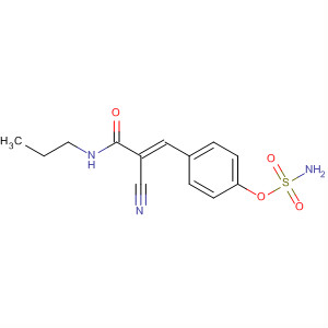 501333-28-4  2-Propenamide, 3-[4-[(aminosulfonyl)oxy]phenyl]-2-cyano-N-propyl-,(2E)-