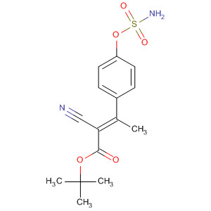501333-44-4  2-Butenoic acid, 3-[4-[(aminosulfonyl)oxy]phenyl]-2-cyano-,1,1-dimethylethyl ester, (2E)-