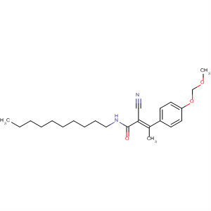 501333-87-5  2-Butenamide, 2-cyano-N-decyl-3-[4-(methoxymethoxy)phenyl]-, (2E)-