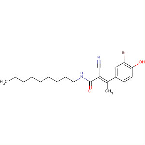 501334-28-7  2-Butenamide, 3-(3-bromo-4-hydroxyphenyl)-2-cyano-N-nonyl-, (2E)-