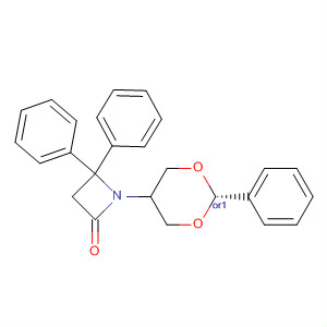 501369-05-7  2-Azetidinone, 4,4-diphenyl-1-(trans-2-phenyl-1,3-dioxan-5-yl)-