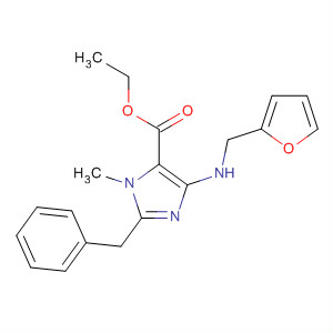 501372-30-1  1H-Imidazole-5-carboxylic acid,4-[(2-furanylmethyl)amino]-1-methyl-2-(phenylmethyl)-, ethyl ester