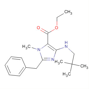 501372-32-3  1H-Imidazole-5-carboxylic acid,4-[(2,2-dimethylpropyl)amino]-1-methyl-2-(phenylmethyl)-, ethyl ester