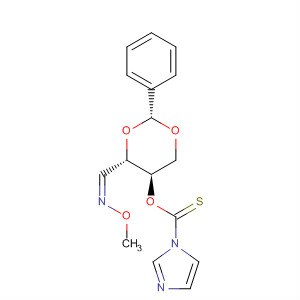 501373-26-8  1H-Imidazole-1-carbothioic acid,O-[(2R,4S,5R)-4-[(Z)-(methoxyimino)methyl]-2-phenyl-1,3-dioxan-5-yl]ester