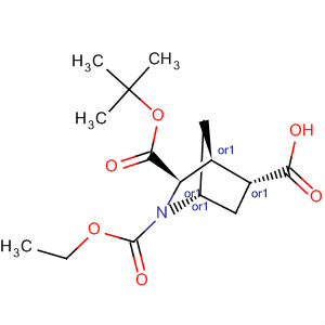 501431-10-3  2-Azabicyclo[2.2.1]heptane-2,3,5-tricarboxylic acid,2-(1,1-dimethylethyl) 3-ethyl ester, (1R,3R,4S,5R)-rel-
