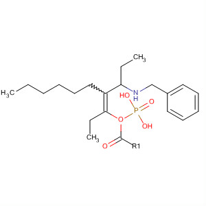 501432-27-5  Phosphonic acid, [2-[1-[(phenylmethyl)amino]propyl]-1-hexenyl]-, diethylester