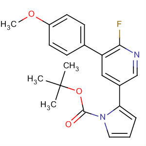 501436-17-5  1H-Pyrrole-1-carboxylic acid,2-[6-fluoro-5-(4-methoxyphenyl)-3-pyridinyl]-, 1,1-dimethylethyl ester