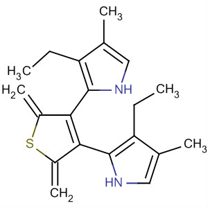 500003-15-6  1H-Pyrrole, 2,2'-[2,5-thiophenediylbis(methylene)]bis[3-ethyl-4-methyl-