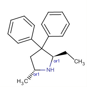 500103-30-0  Pyrrolidine, 2-ethyl-5-methyl-3,3-diphenyl-, (2R,5R)-rel-