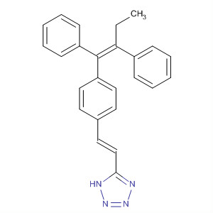500107-70-0  1H-Tetrazole, 5-[(1E)-2-[4-[(1Z)-1,2-diphenyl-1-butenyl]phenyl]ethenyl]-