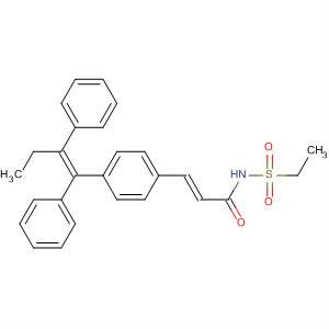 500107-97-1  2-Propenamide,3-[4-[(1Z)-1,2-diphenyl-1-butenyl]phenyl]-N-(ethylsulfonyl)-, (2E)-