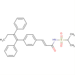 500107-99-3  2-Propenamide,3-[4-[(1Z)-1,2-diphenyl-1-butenyl]phenyl]-N-[(1-methylethyl)sulfonyl]-,(2E)-