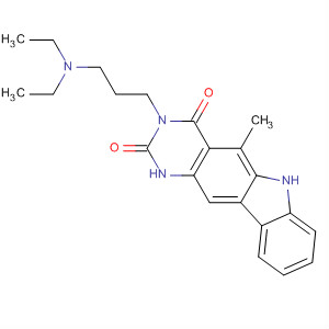 500111-35-3  1H-Pyrimido[5,4-b]carbazole-2,4(3H,6H)-dione,3-[3-(diethylamino)propyl]-5-methyl-