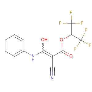 500116-97-2  2-Propenoic acid, 2-cyano-3-hydroxy-3-(phenylamino)-,2,2,2-trifluoro-1-(trifluoromethyl)ethyl ester